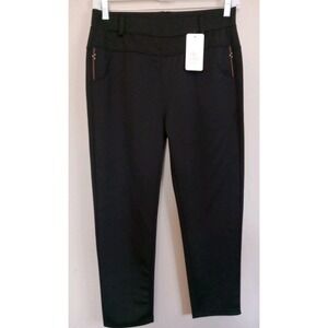 Sasa Fashions Black Pull On Pocket Design Stretch Dress Legging pants Size‎ L